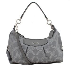 Coach Ashley Dotted Op Art Convertible Hobo Bag-